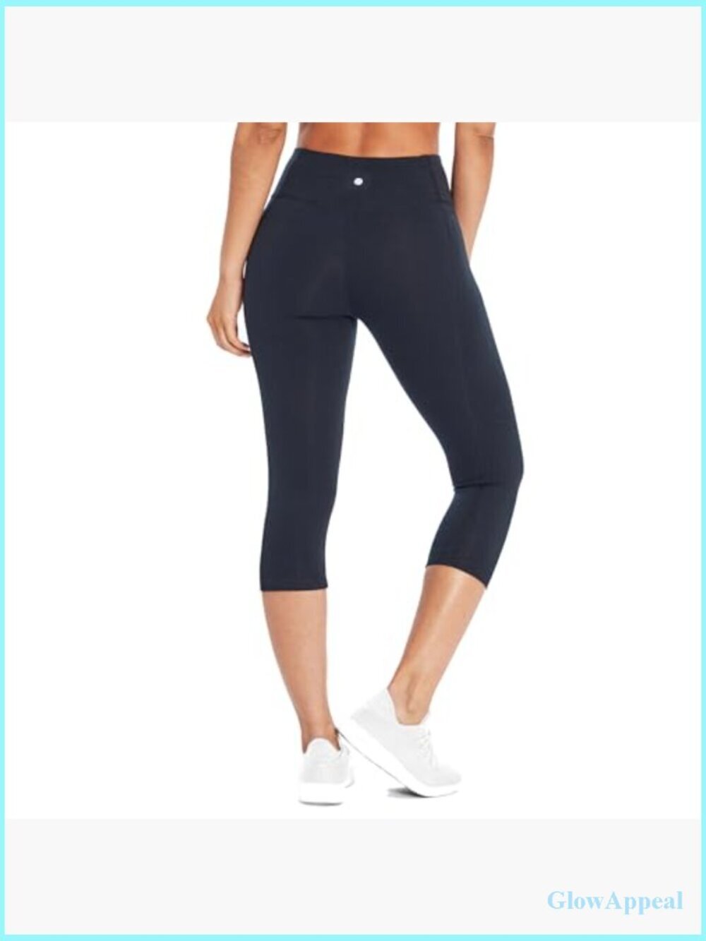 High Rise Tummy Control Capri Legging 18" Inseam - Picture 4 of 5